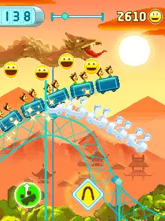 Rollercoaster Rush: 99 Tracks Java Game Image 3