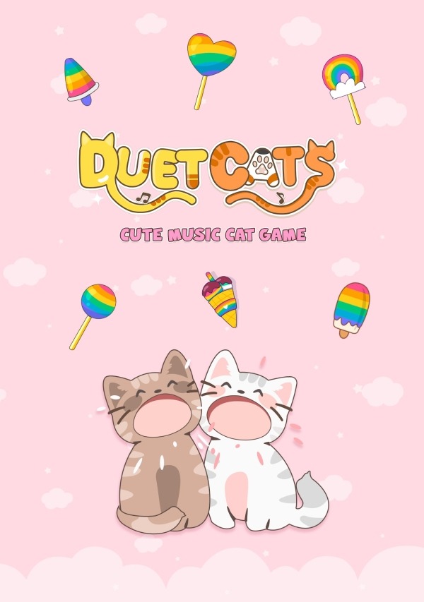 Duet Cats: Cute Popcat Music Android Game Image 1