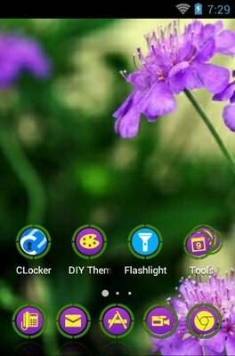 Pincushion Flower CLauncher Android Theme Image 2