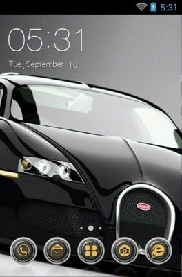 Bugatti CLauncher Android Theme Image 1