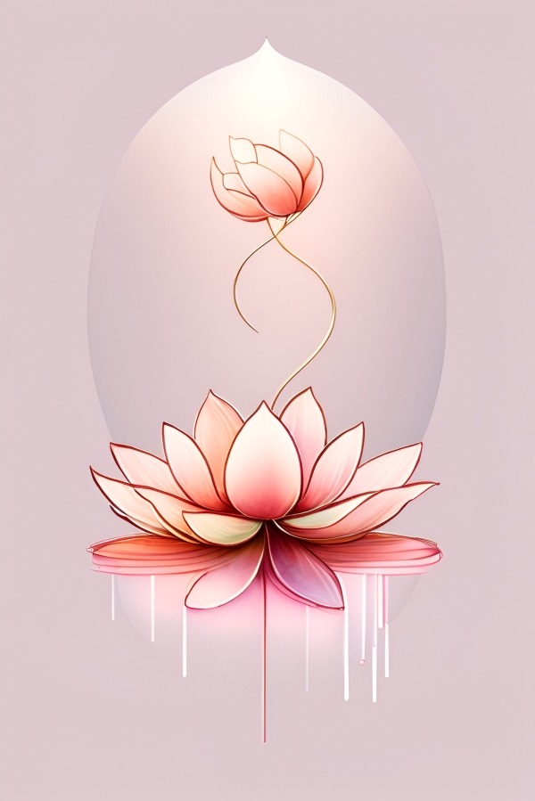 Lotus Flower Mobile Phone Wallpaper Image 1