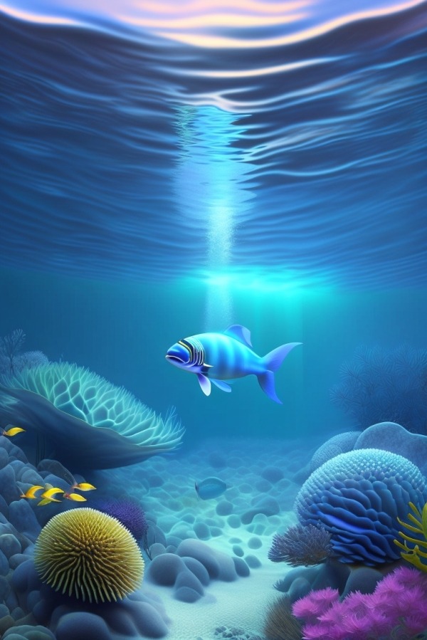 Underwater Mobile Phone Wallpaper Image 1