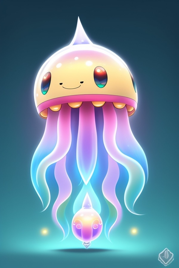 Cute Jellyfish Mobile Phone Wallpaper Image 1