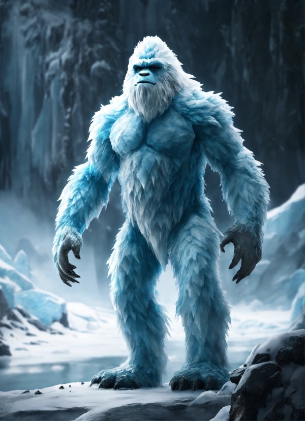 Glacial Yeti Mobile Phone Wallpaper Image 1