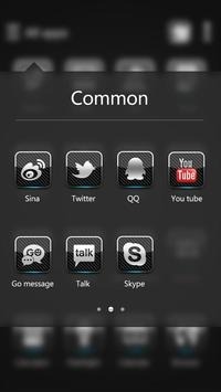 Dark Metal Go Launcher Android Theme Image 3