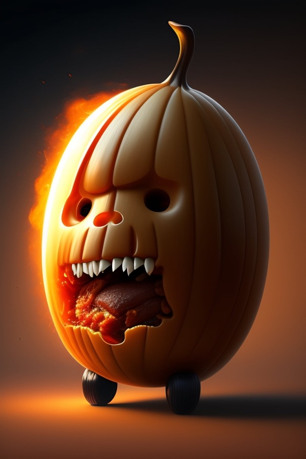Cute Halloween Monster Mobile Phone Wallpaper Image 1
