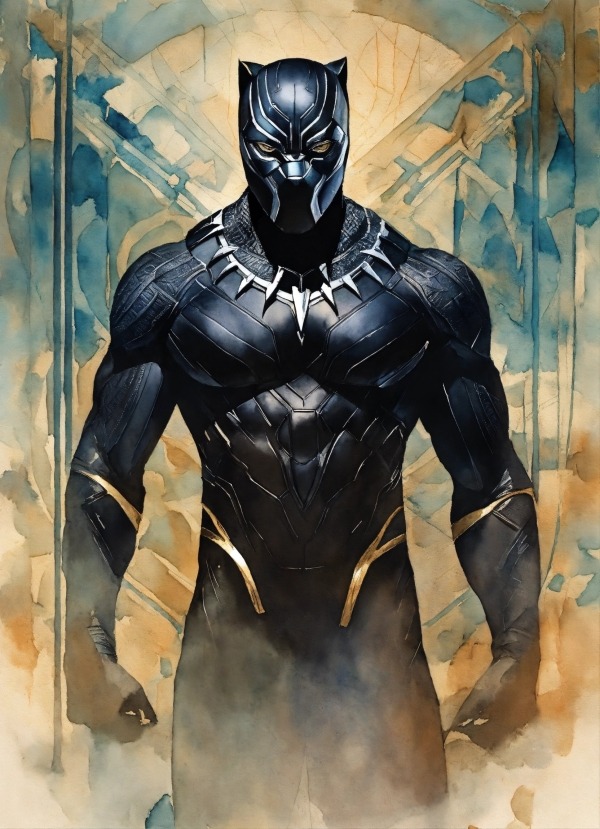 Black Panther Mobile Phone Wallpaper Image 1