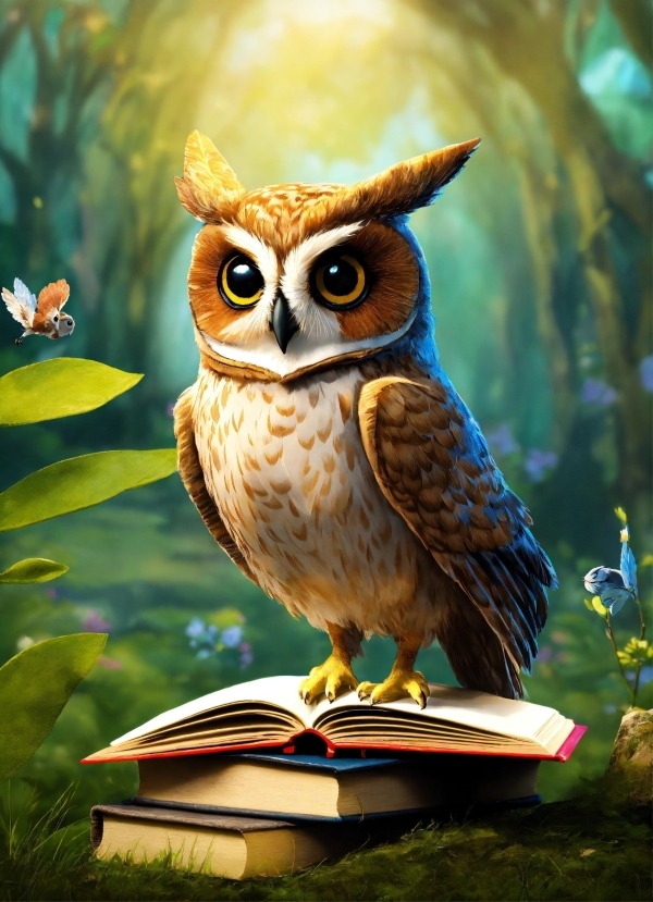 Cute Owl Mobile Phone Wallpaper Image 1
