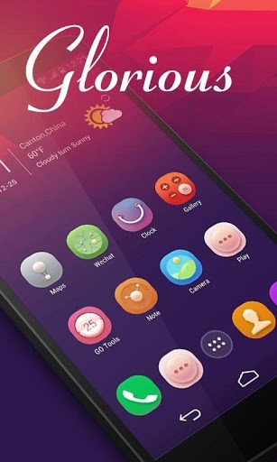 Glorious Go Launcher Android Theme Image 1