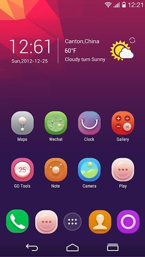 Glorious Go Launcher Android Theme Image 2