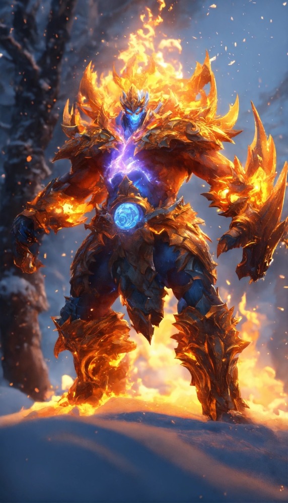 A Blizzard Elemental Mobile Phone Wallpaper Image 1