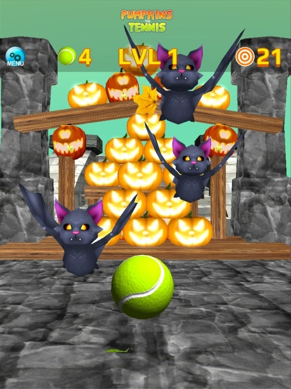 Pumpkins Vs Tennis Knockdown Android Game Image 4