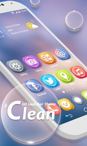 Clean Go Launcher Android Theme Image 1