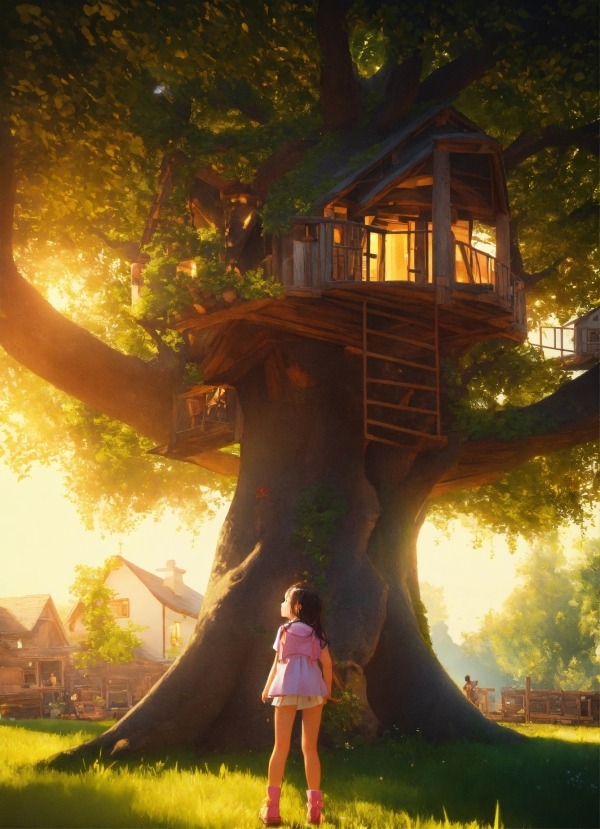 Tree House Mobile Phone Wallpaper Image 1