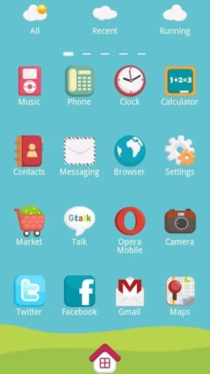 Mini.Trai Go Launcher Android Theme Image 2