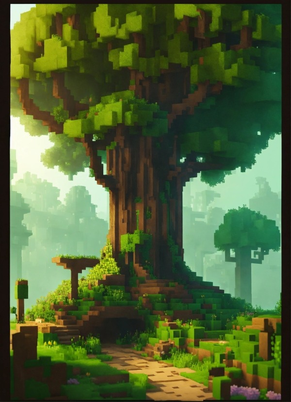 Giant Tree Mobile Phone Wallpaper Image 1