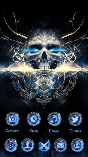 Skull Go Launcher Android Theme Image 2