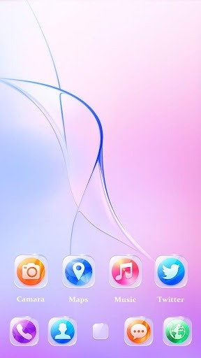 Glass Go Launcher Android Theme Image 2