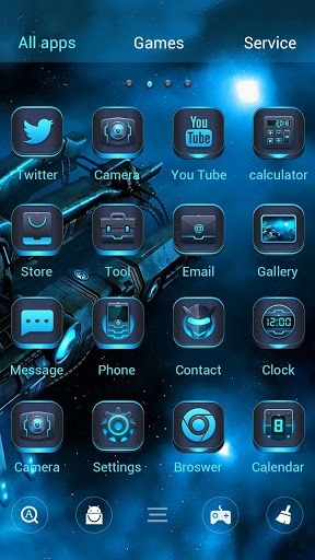 Space Exploration Go Launcher Android Theme Image 3