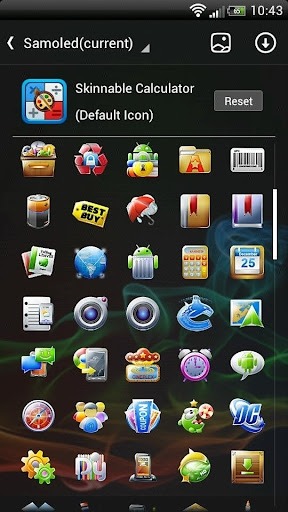 SAMOLED Go Launcher Android Theme Image 4