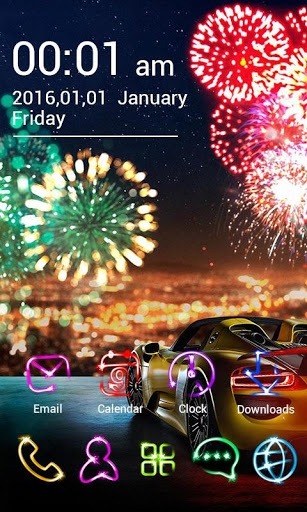 New Year Go Launcher Android Theme Image 1