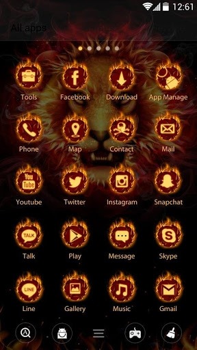 Cool Fire Go Launcher Android Theme Image 3