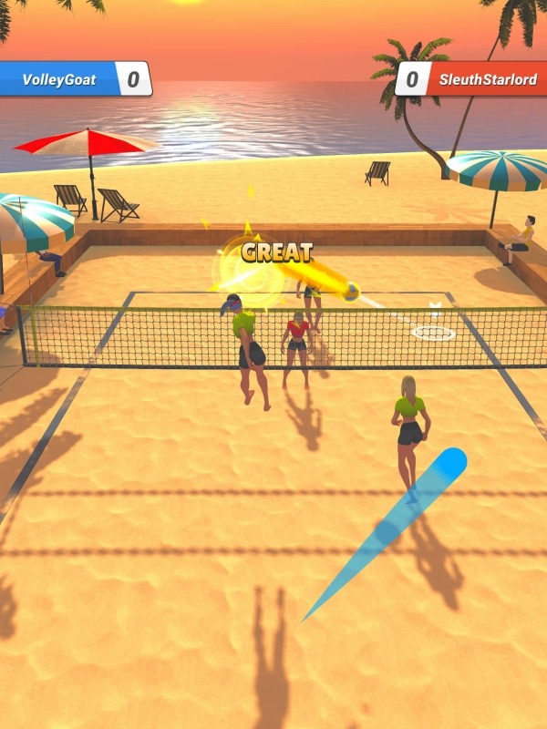Beach Volley Clash Android Game Image 1