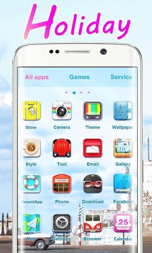 Holiday Go Launcher Android Theme Image 1