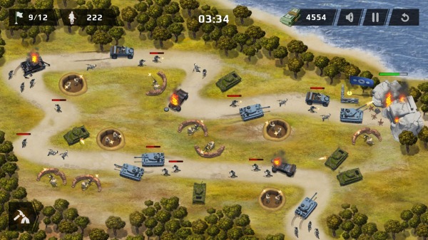 WWII Defense: RTS Army TD Game Android Game Image 3