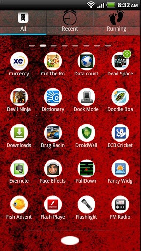 Red &amp; White Go Launcher Android Theme Image 3