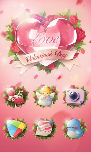 Love Story Go Launcher Android Theme Image 1