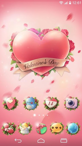 Love Story Go Launcher Android Theme Image 3