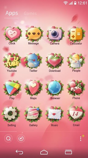 Love Story Go Launcher Android Theme Image 4