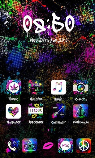 Tie Dye Go Launcher Android Theme Image 3