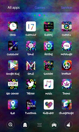 Tie Dye Go Launcher Android Theme Image 4