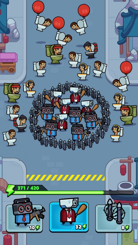 Toilet Fight: Police Vs Zombie Android Game Image 4