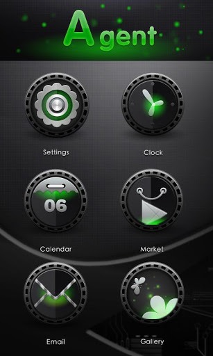 Agent Go Launcher Android Theme Image 1
