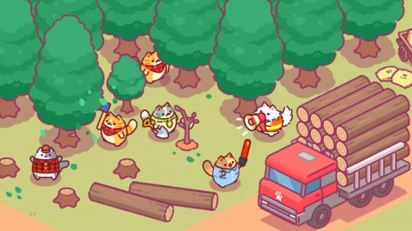 Lumbercat: Cute Idle Tycoon Android Game Image 1