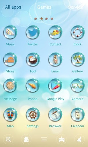 Hello Summer Go Launcher Android Theme Image 3
