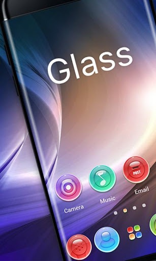 Glass Go Launcher Android Theme Image 1