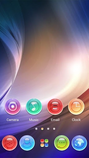 Glass Go Launcher Android Theme Image 2