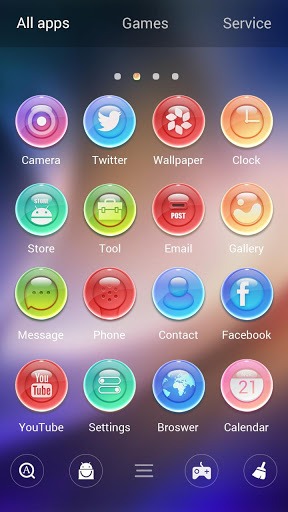 Glass Go Launcher Android Theme Image 3