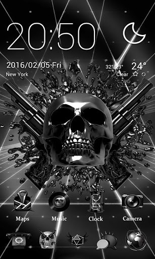 DEATH METAL Go Launcher Android Theme Image 2