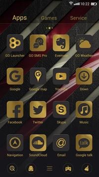 Golden Go Launcher Android Theme Image 3