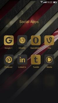 Golden Go Launcher Android Theme Image 4