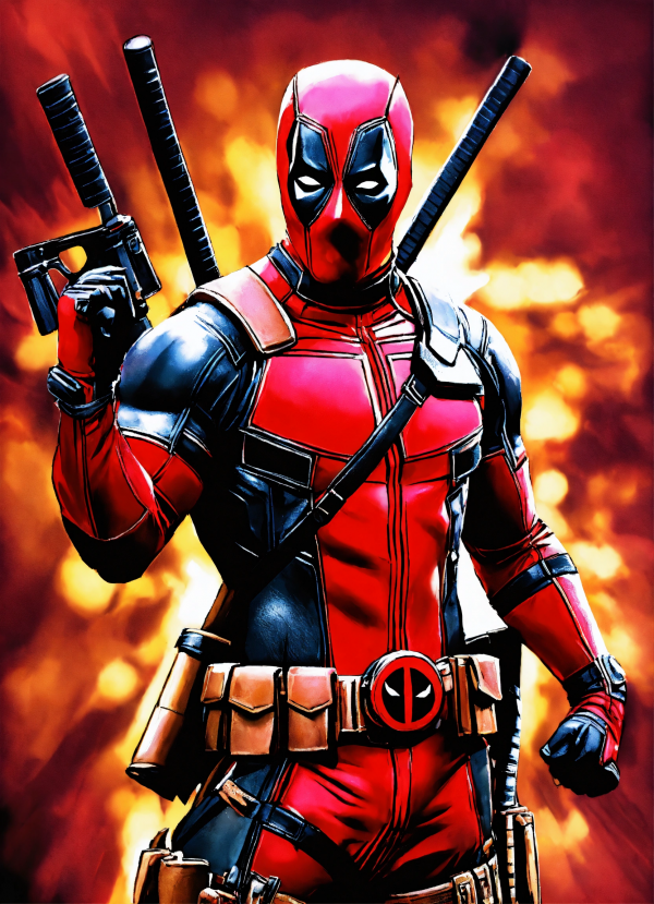 Deadpool Mobile Phone Wallpaper Image 1