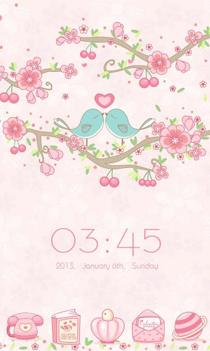 Love Petal Go Launcher Android Theme Image 2