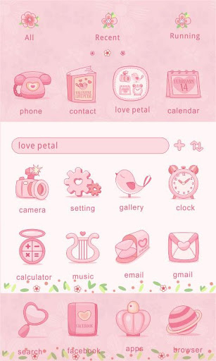 Love Petal Go Launcher Android Theme Image 4