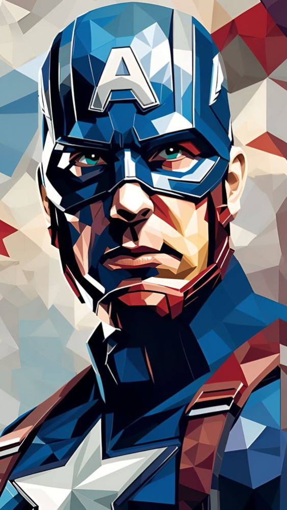 Captain America Mobile Phone Wallpaper Image 1