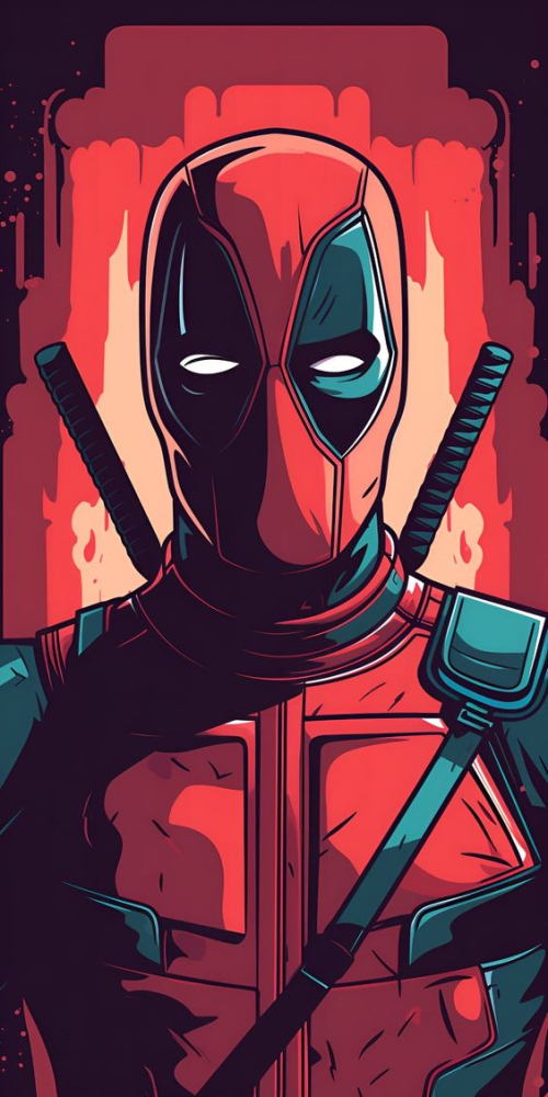 Deadpool Mobile Phone Wallpaper Image 1